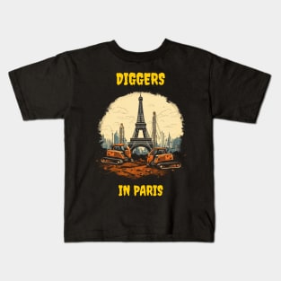 Diggers in Paris Kids T-Shirt